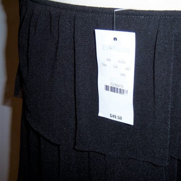 NWT Express Sexy Black Mesh Tier Top - Picture 7 of 7